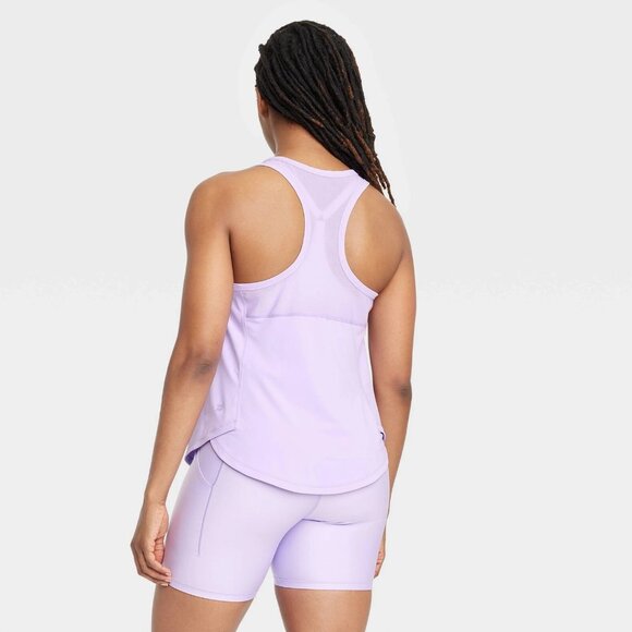 XS - Womens Sprint Free Racerback Tank Top - All In Motion - Purple - Picture 3 of 10
